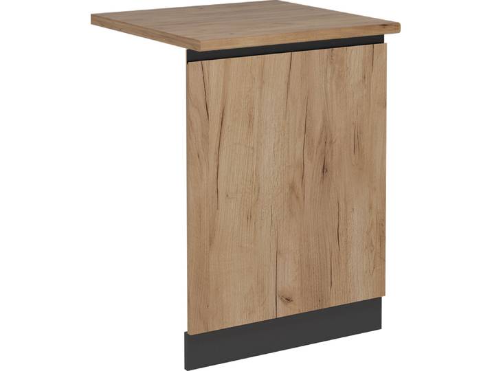 Façade de lave-vaisselle Vicco R-Line Chêne de force doré 60cm J-Shape\, PT Chêne\, Model 55116