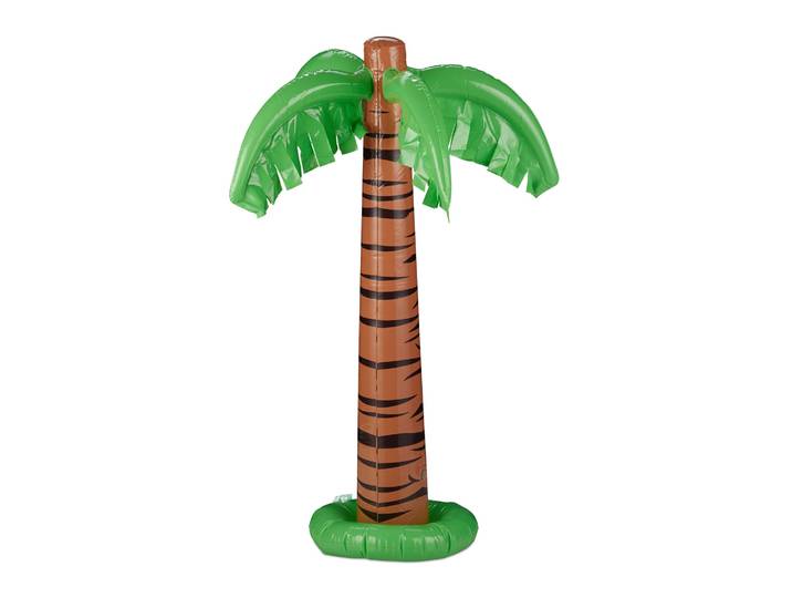 Aufblasbare Palme XL Braun-Grün-Schwarz