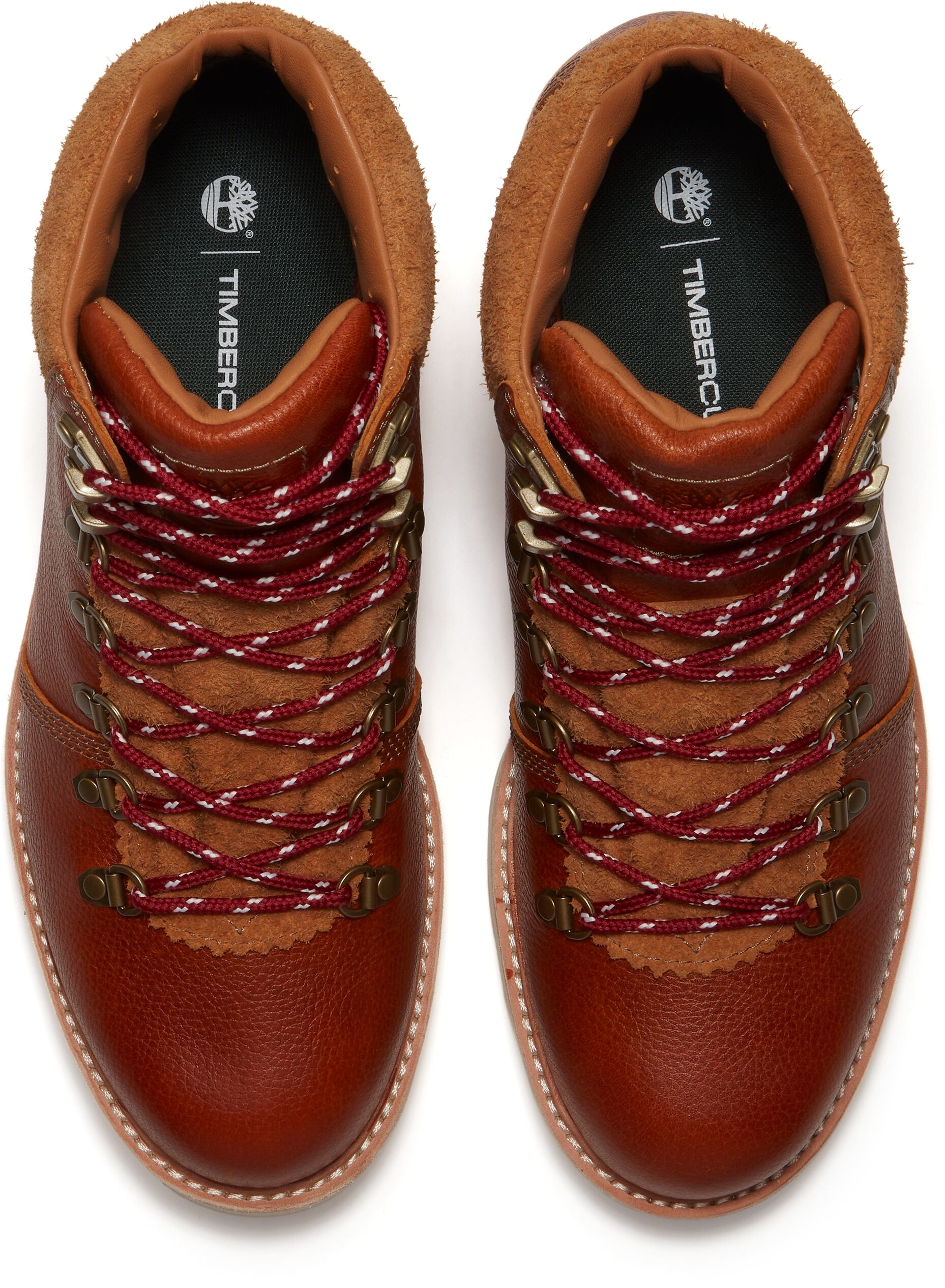 Wanderschuh TIMBERLAND "BRITTON MILLS - MID LACE WATER", Herren, Gr. 45, Synthetik, rust full gr, Leder, Schuhe Wanderschuh, Winterstiefel, wasserdicht, Winterschuhe