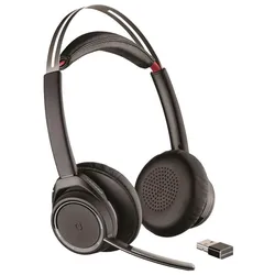 HP Poly Voyager Focus (Kabellos, USB-A, Microsoft Teams, Skype), Office Headset, Schwarz