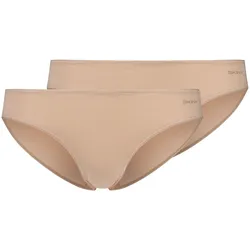 SKINY Damen Rio-Slips, 2er Pack - Advantage Cotton Stretch, Bikini Briefs, Baumwoll-Stretch Beige / 2XL