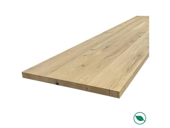 Plan de travail Chêne massif pleines lames 2000 x 800 x 25 mm FSC mixte FORESTEA Dimensions : 2000 mm x 800 mm x 25 mm
