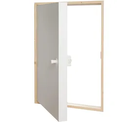 Dolle Kniestocktür CPL-beschichtet in weiß 100x70x11,5cm U-Wert 0,65W/m2·K