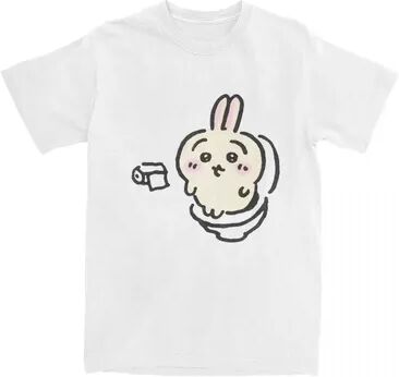 Multisell Products Hub Summer Fashion Chiikawa Toilet Time T Shirt For Men, Oversized Women Comfortable Tee 2 s