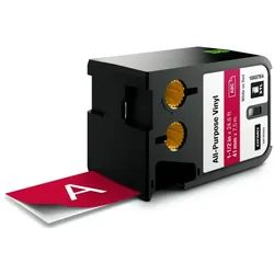 DYMO XTL Schriftband Vinyl, schwarz/weiß, 54 mm x 7 m