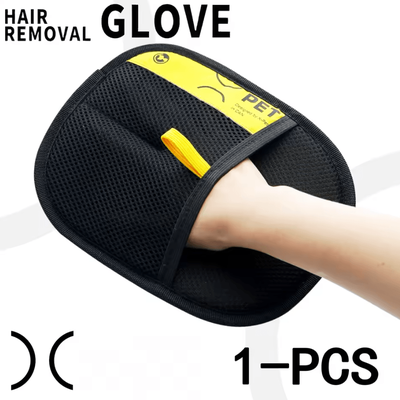 Inspire Curations Reusable Pet Hair Remover Grooming Gloves With Lint Roller pro 1 pcs