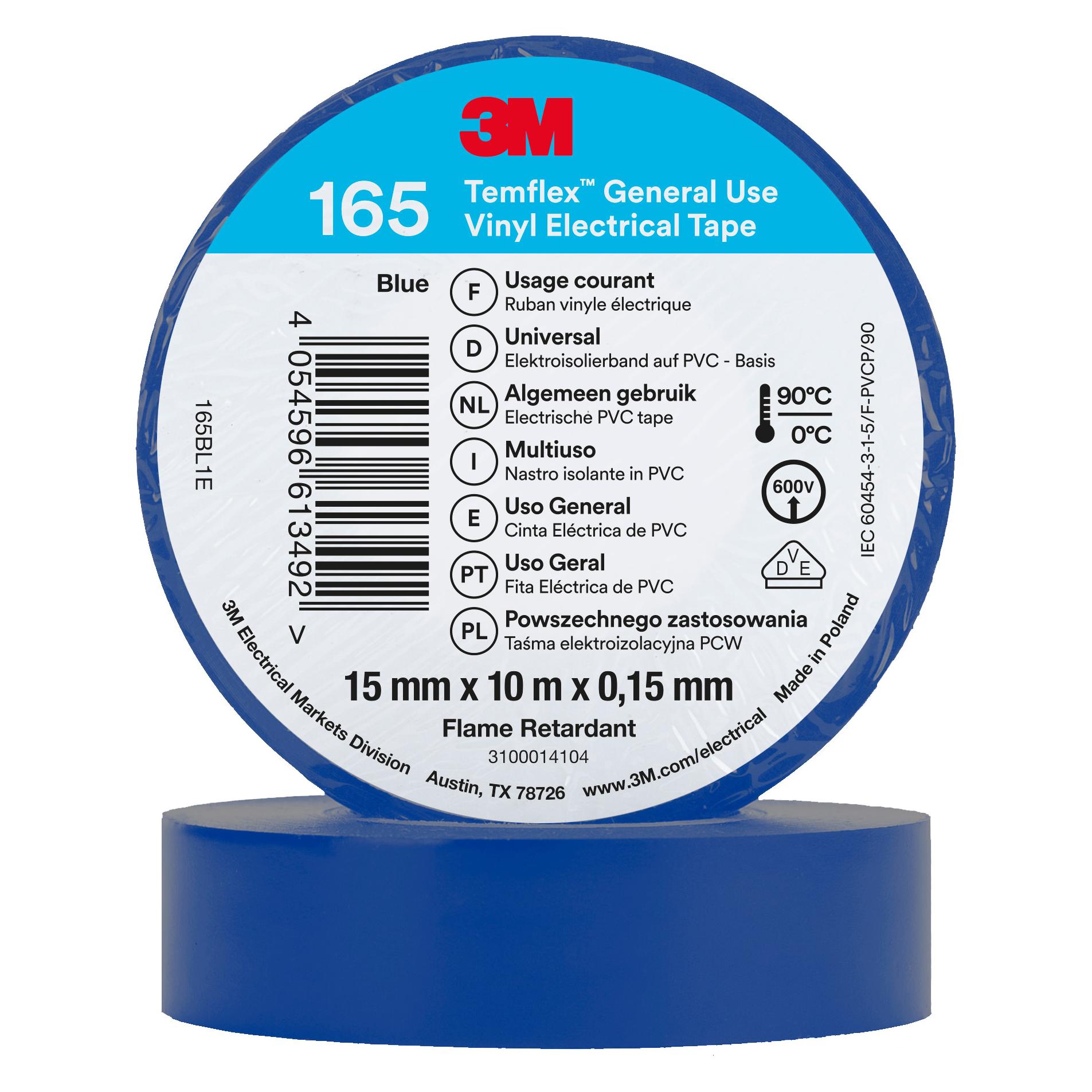 3M Isolierband Temflex 1500 Blau (15 mm) (XE003411487)