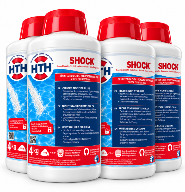 Chlore choc HTH SHOCK – Hypochlorite de calcium