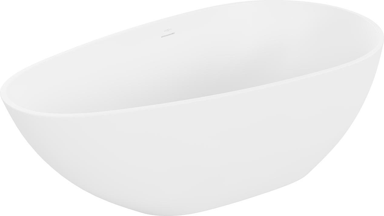 Mexen Palermo freistehende Badewanne aus Kunststein 150 x 78 cm, mattschwarz - 57211507800