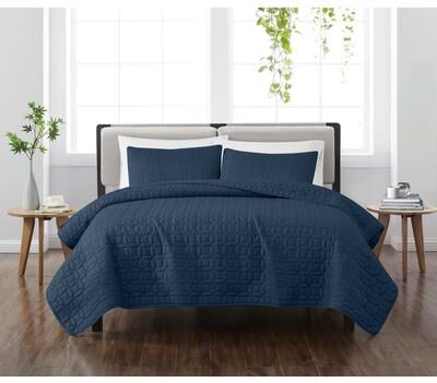 Cannon Geo Circle Solid Quilt Set