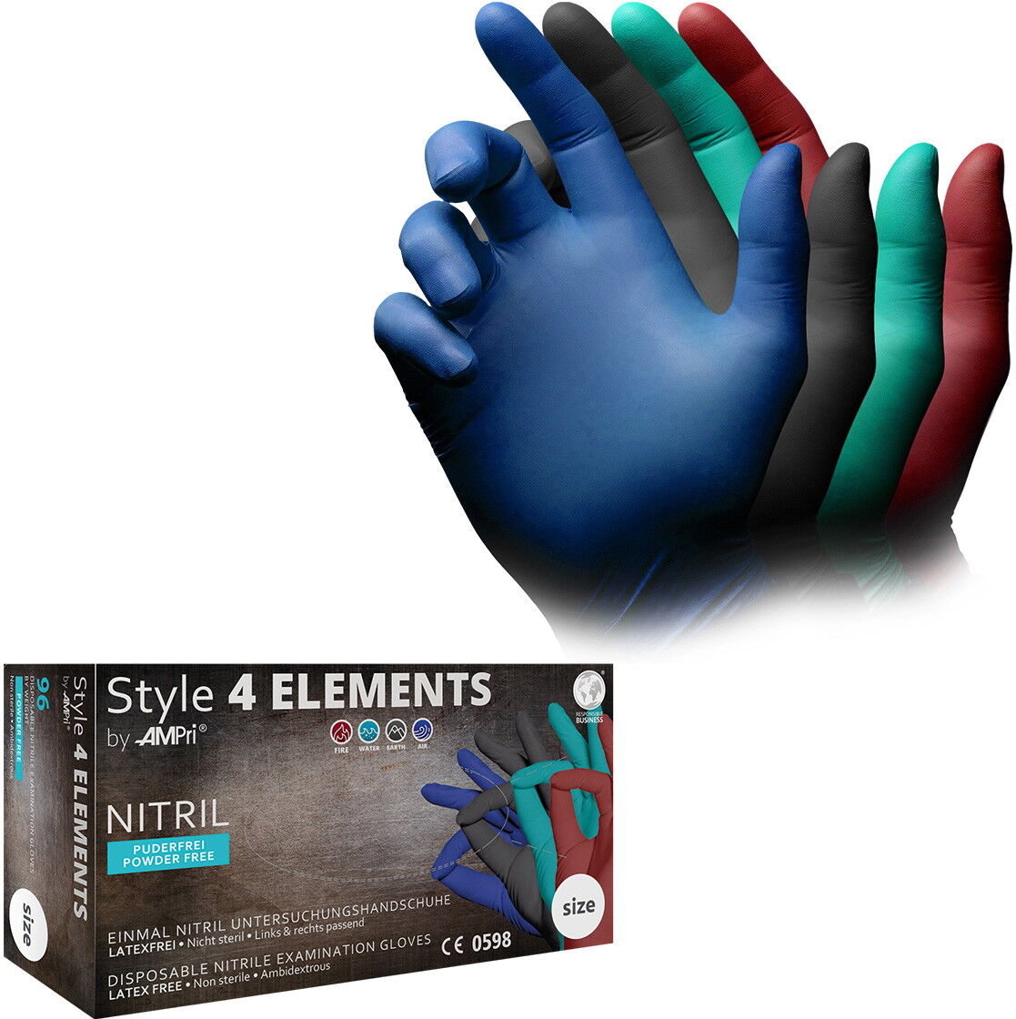AMPri Style 4 Elements Nitrilhandschuhe