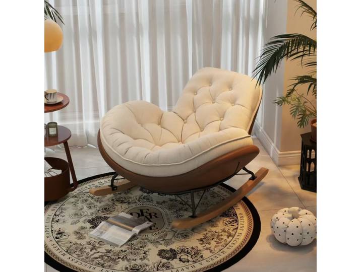Chaise à bascule pingouin minimaliste moderne, chaise longue, chaise de loisirs, salon, luxe, nid d'abeille, fermeture éclair, chaise à bascule paresseuse