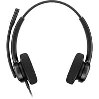 Poly Mission 425 Stereo-USB-Headset kabelgebunden Classic schwarz, USB Type-C und Type-A, Schaumstoff-Ohrpolster (Oberflächenmaterial)