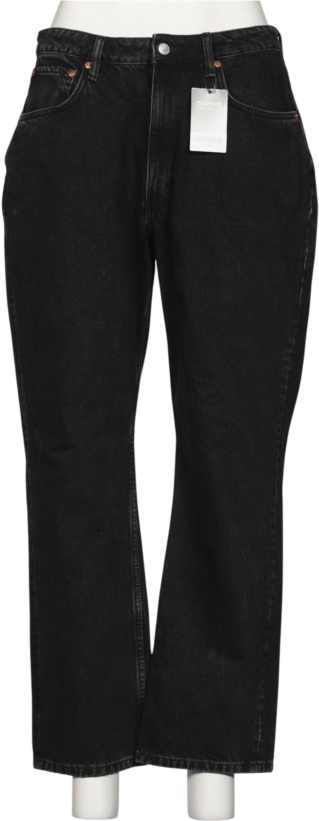Weekday Damen Jeans, Schwarz, Gr. W36, Baumwolle - Second Hand