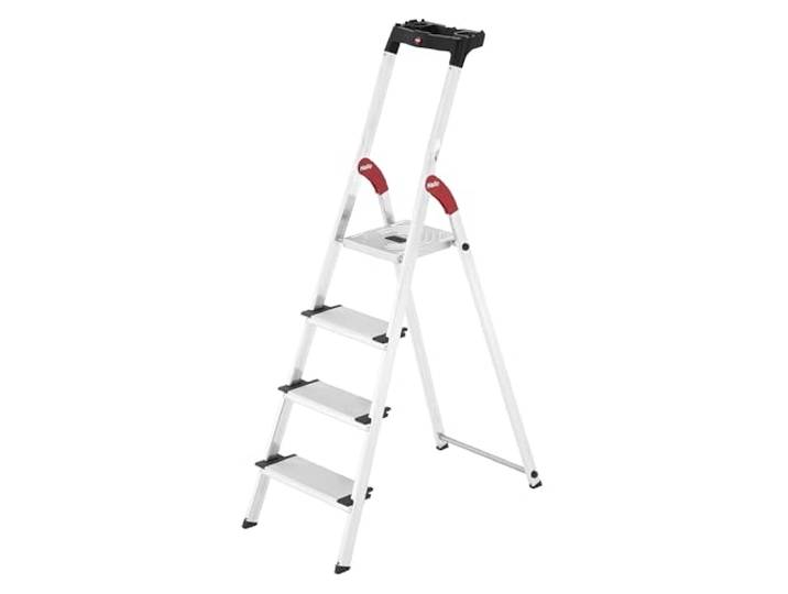 Escabeau sécurisé Pliable en Aluminium 6 marches Extra Larges Hailo ProfiStep XXL