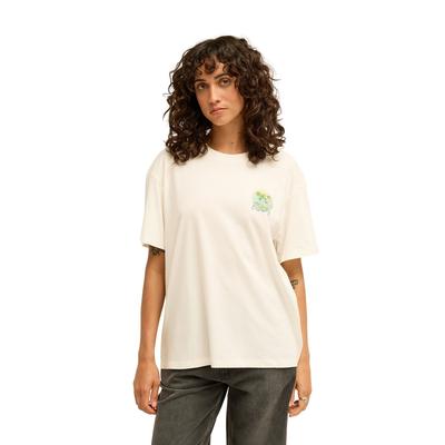 T-Shirt BILLABONG "Catching Waves", Damen, Gr. L, weiß, Obermaterial: 70% Baumwolle, 30% Baumwolle., Shirts T-Shirt