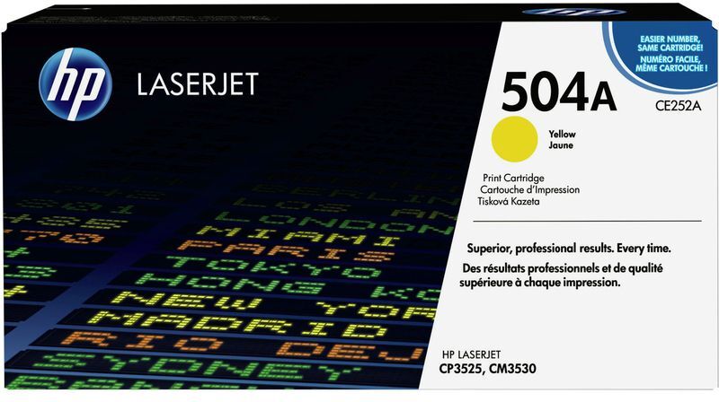 HP 504A (CE252A) - Jaune - Toner Jaune