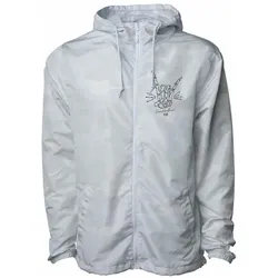 Crankbrothers, Herren, Velojacke, Rock & Roll Windbreaker Range Men, white camo, M (M), Weiss, Mehrfarbig, M