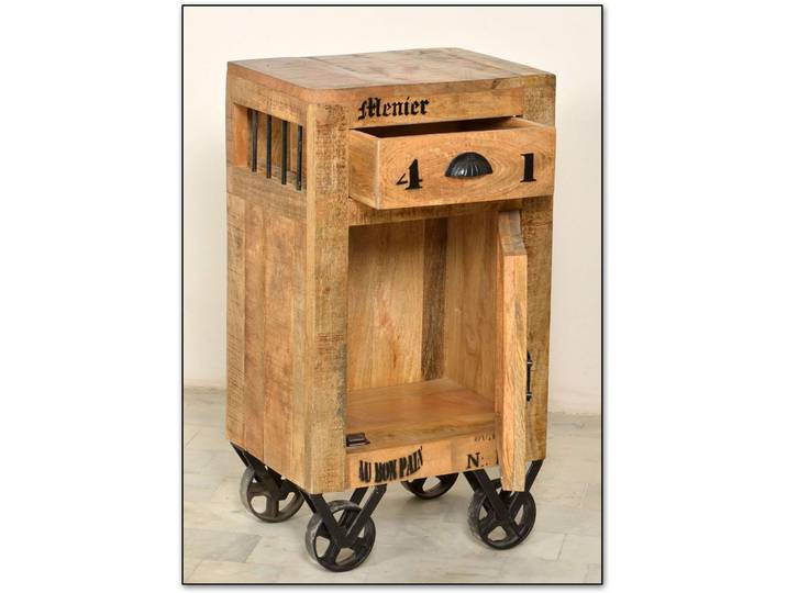 Kommode Rusc natur lackiertes Mangoholz B 44 H 82 cm - Kommode