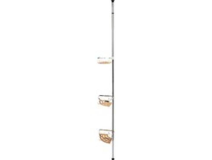 LIVARNO® Étagère de douche télescopique en bambou