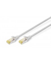 DIGITUS CAT 6A S-FTP Patchkabel Cu LSZH AWG 27/7 Länge 0,25m 10 Stück Farbe Grau Netzwerk 6a SFTP 0,25 m low-smoke zero-halogen (DK-1644-A-0025-10)