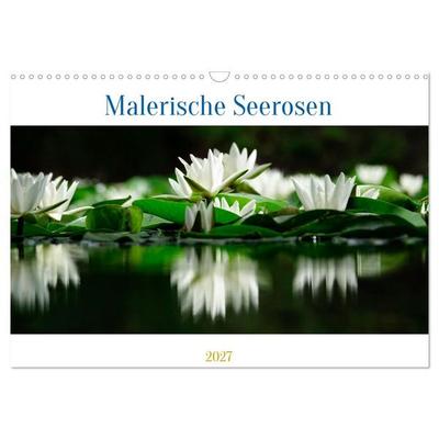 Malerische Seerosen (Wandkalender 2027 DIN A3 quer), CALVENDO Monatskalender
