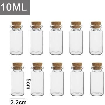 Inspired Finds Mini Glass Wishing Bottles With Cork Stoppers For DIY Crafts Party Favors And Gifts 20pcs 0.34 Fl Oz (0.87 1.97 In)