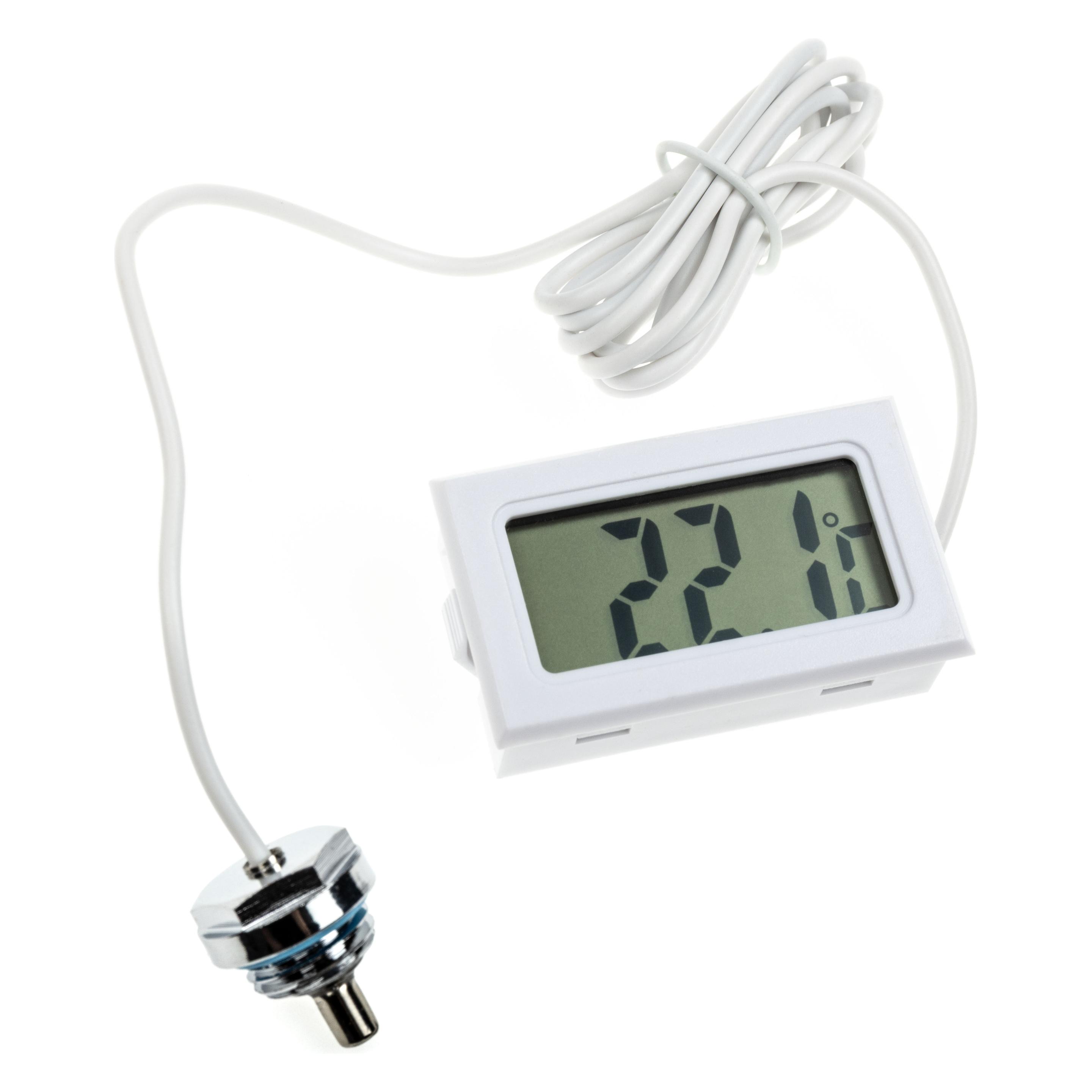 Lamptron TS708 Digitales Thermometer, G1/4 Zoll Anschluss - weiss (LAMP-TS708W)