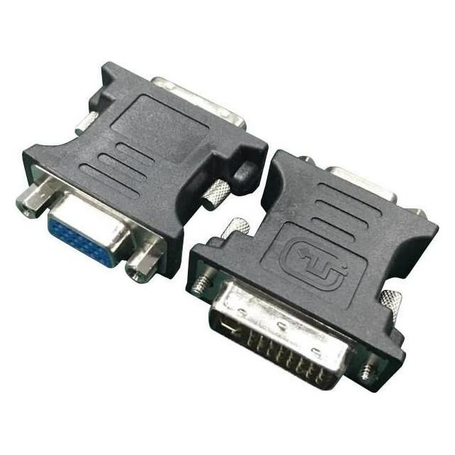 Gembird Adapter DVI-A male to VGA 15-pin HD (3 rows) female, black (VGA) (A-DVI-VGA-BK)