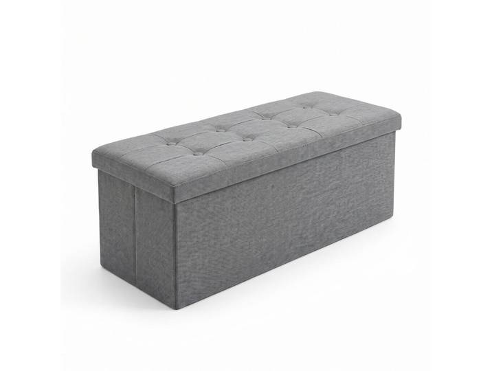 Scena Living Hocker mit Stauraum 110/38/38 cm, Grau, Rechteckig, 38x38x110 cm, Wohnzimmer, Sessel, Hocker & Hockerbänke, Sitzhocker