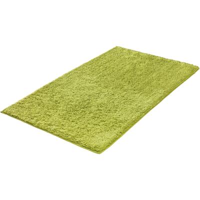 Badematte KLEINE WOLKE "»Chrissy«, Badvorleger, Badezimmer Teppich", grün (palme), H:12mm, Baumwolle, Badematten, Badematte, Badteppich, Uni Farben