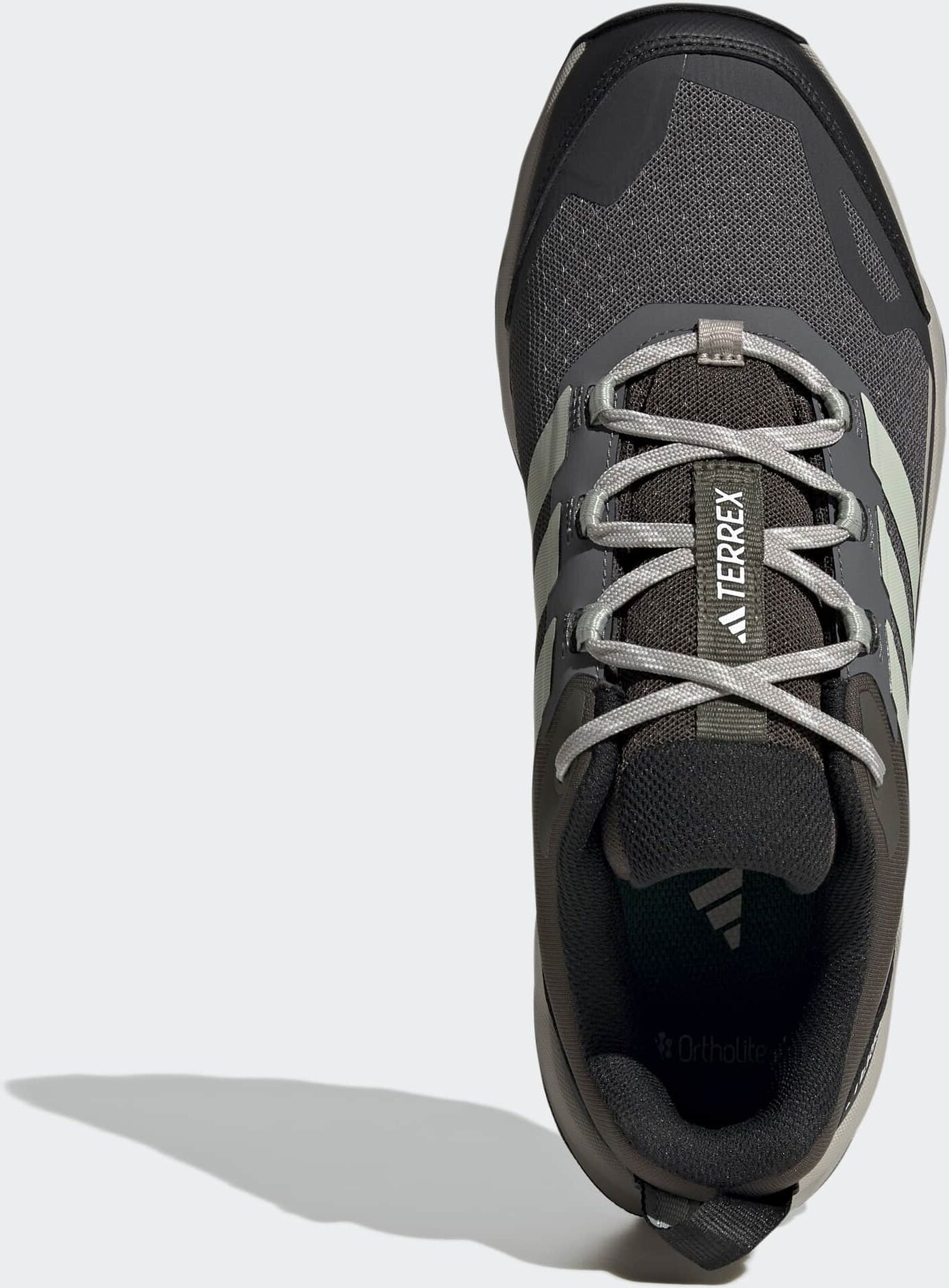Wanderschuh ADIDAS TERREX "SKYCHASER AX5", Herren, Gr. 44, grau (collegiate grün, grau one, grau five), Synthetik, Textil, Schuhe Wanderschuh collegiate grün, grau one, grau five 44