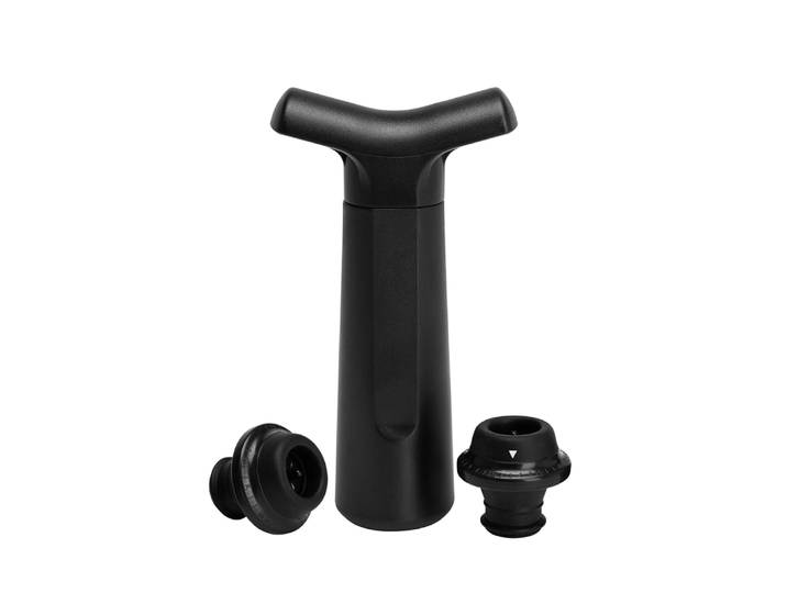 Vakuumpumpe Weinpumpe Set 3-teilig schwarz