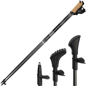 Alpidex Nordic-Walking-Stöcke Carbon Set, je 142 g, 110 cm, mit Korkgriff, 2 Stück