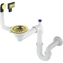 Deante, Siphon, Siphon für 1-Becken Granitspüle - Space-Saver