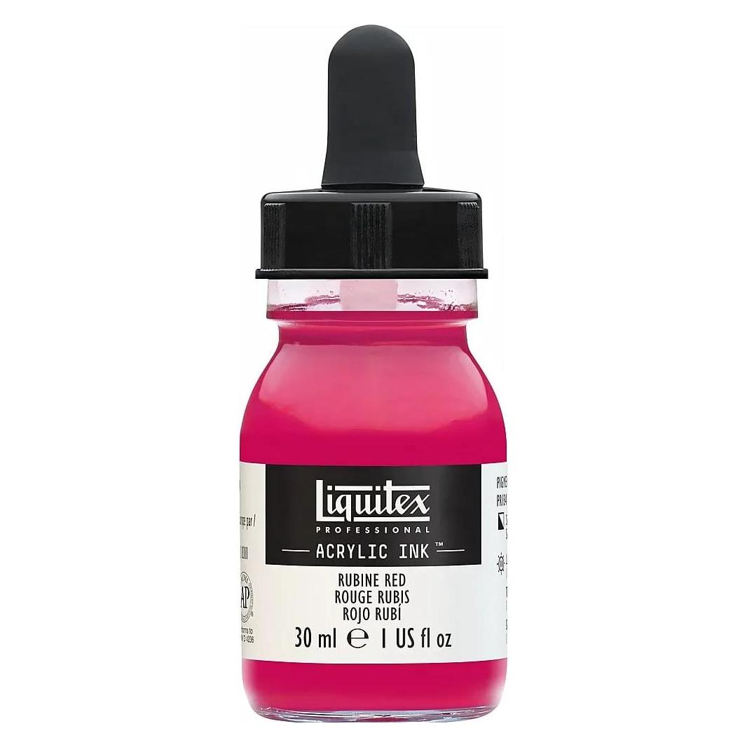 Winsor & Newton Proff. acrylic ink 30ml rubine red 388 (30 ml) (4260388)