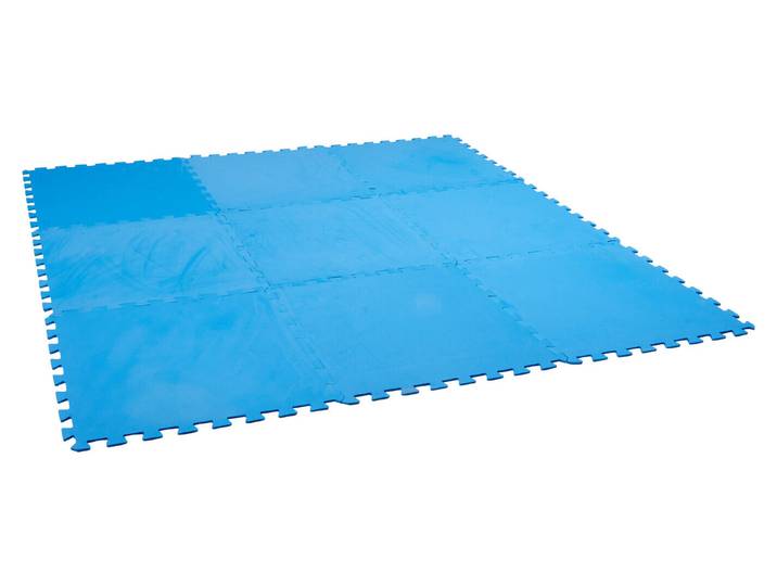 Pool Bodenschutzplatten Blau 50 × 50 cm 9 Stück