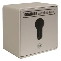 Sommer AP Schlüsseltaster 5006V000 1 Kontakt ohne Zylinder IP54, Schalter + Taster, Beige