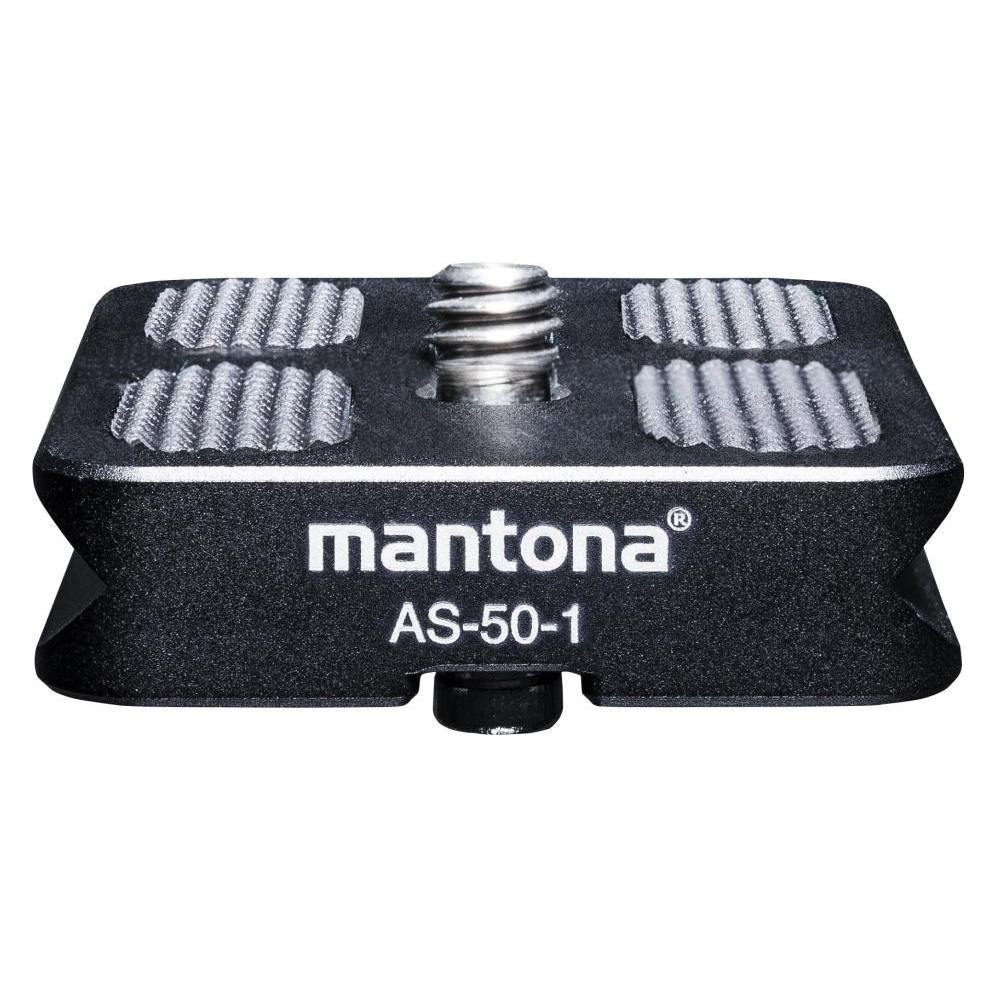mantona AS-50-1 (Stativ Schnellwechselplatte) (21461)