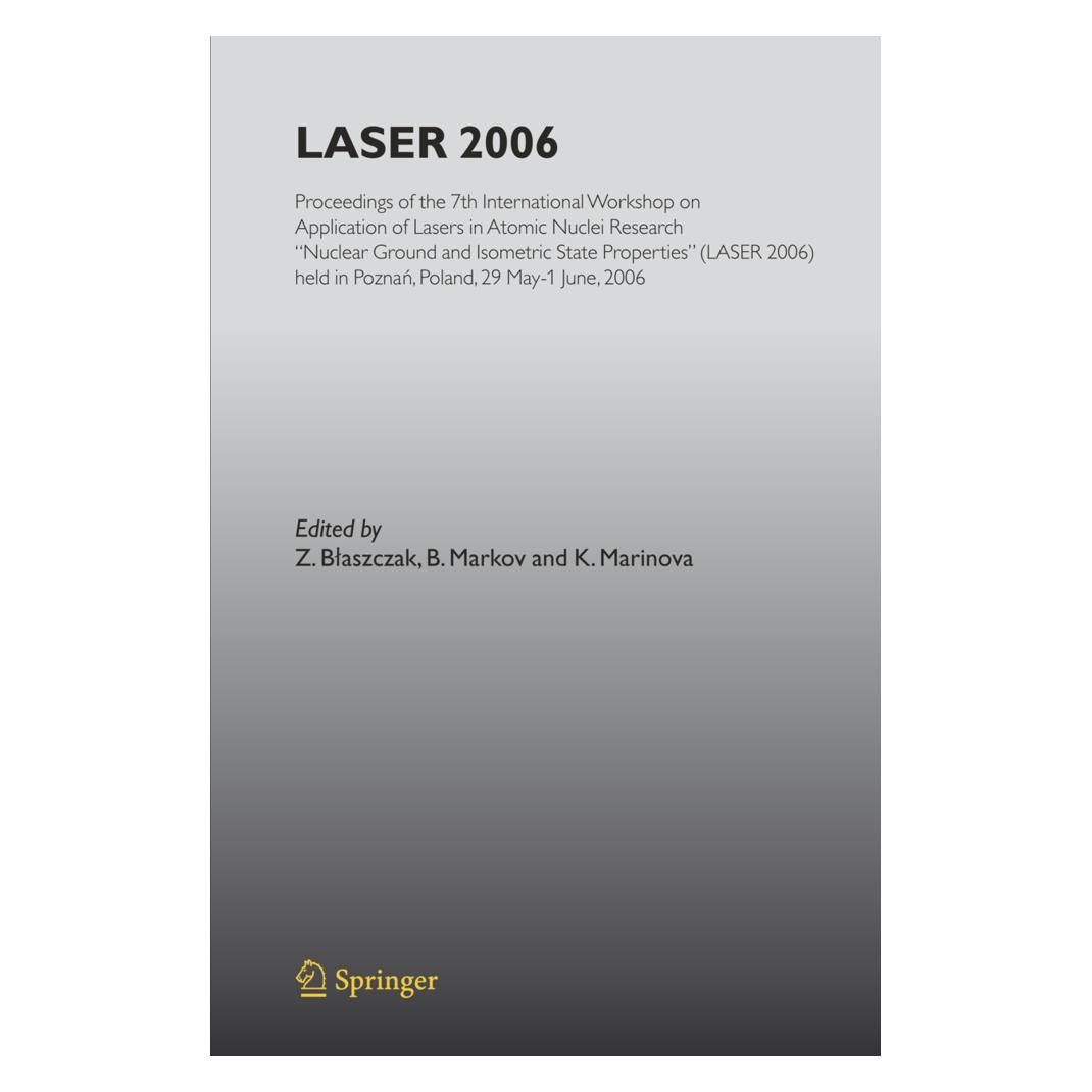 Springer LASER 2006 (Englisch, Softcover, Blaszczak Z Markov B, K. Marinova Z. Blaszczak B. Markov) (55375957)