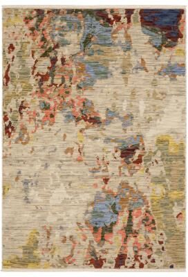Style Haven Shiloh Melded Abstract Beige/Multi Wool Blend Area Rug