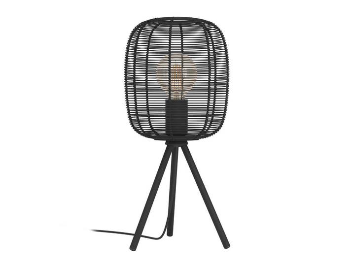 Eglo Tischleuchte Rinroe, Schwarz, Metall, 44 cm, Lampen & Leuchten, Innenbeleuchtung, Tischlampen, Tischlampen