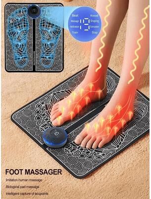 Uplifted Goods Electro Pulse Acupoint Bio Pedal Stimulator black