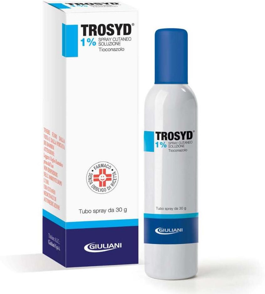 GIULIANI SpA Trosyd 1% Spray Cutaneo 30g - Trattamento Antimicotico per Pelle Sana
