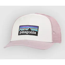 Patagonia P-6 Logo Trucker Cap white w / quiet violet Gr. Uni