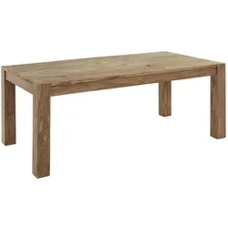WOLFMÖBEL Esstisch mit Auszug Yoga Big 200/ 300 x 100 cm Holz Braun Sheesham 200