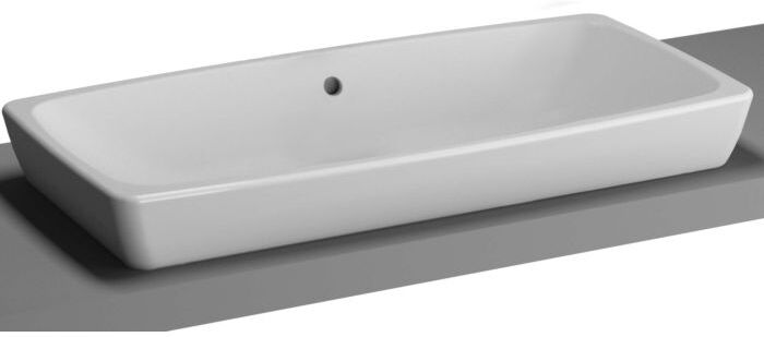 VitrA Bad Metropole Aufsatzwaschtisch 5669B0030673 80x40cm, weiss, Rückwand glasiert