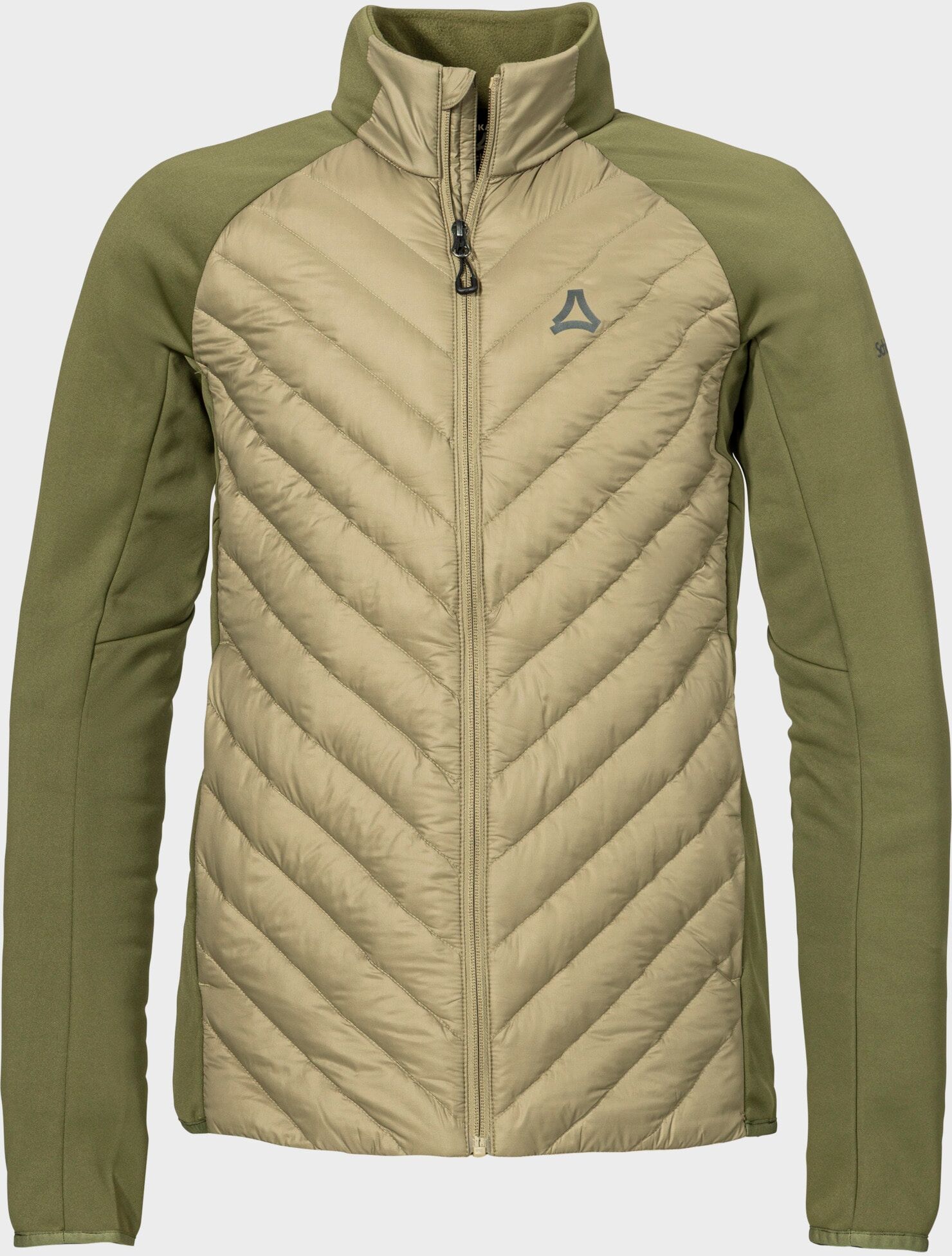 Fleecejacke SCHÖFFEL "Hy Down Jk Style Cascata MEN", Herren, Gr. 52, grün (6715, grün), Oberstoff: 100% Polyester. Oberstoff Vorderteil: 100% Nylon. Futter Vorderteil: 100% Polyester. ENTHÄLT NICHTTEXTILE TEILE TIERISCHEN URSPRUNGS. Füllung Vorderteil: 90
