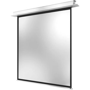Celexon Beamer-Leinwand Motor Professional Plus, 134 Zoll, 240 x 240 cm, 1:1, Deckeneinbauleinwand