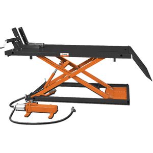 Unicraft Hebebühne MHB 680, 6201506, für Motorrad, 18-83 cm Hubhöhe, hydraulisch, mit Fußpedal, Tragkraft 450 kg